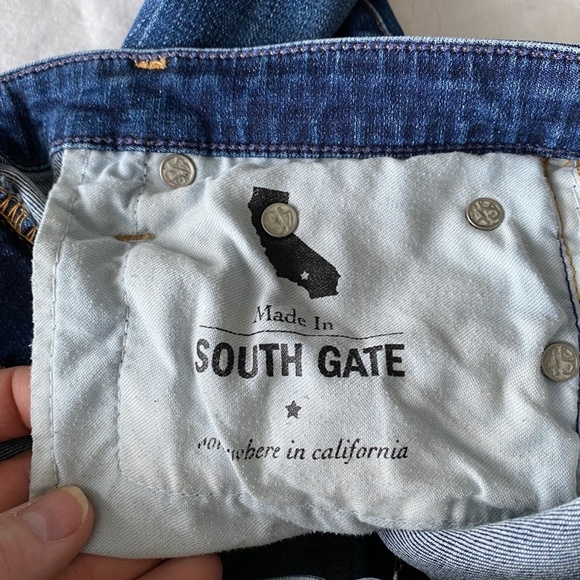 AG Adriano Goldschmied Blue Straight Leg Jeans - Picture 12 of 13